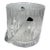 Baccarat Style Ice Bucket, Clear Lead Crystal, Ribbed Design, 1960s For Sale