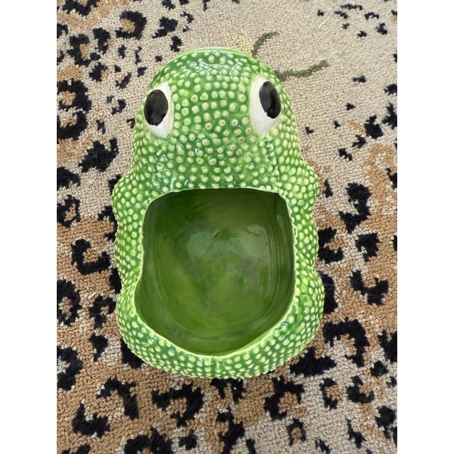 Ceramic Vintage Jean Rogers Signed Hobnail Frog For Sale - Image 7 of 7