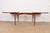 Gio Ponti Style Mid-Century Modern Walnut Boat-Shaped Extension Dining Table, Newly Refinished For Sale In South Bend - Image 6 of 11
