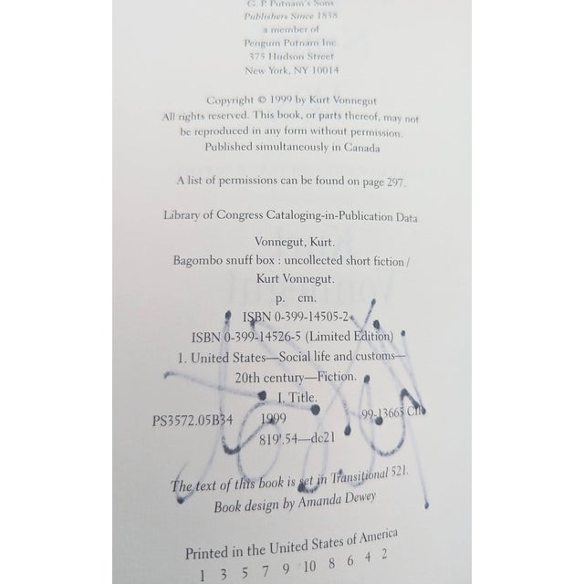 1990s Autographed First Edition of Magombo Snuff Box by Kurt Vonnegut For Sale - Image 13 of 13