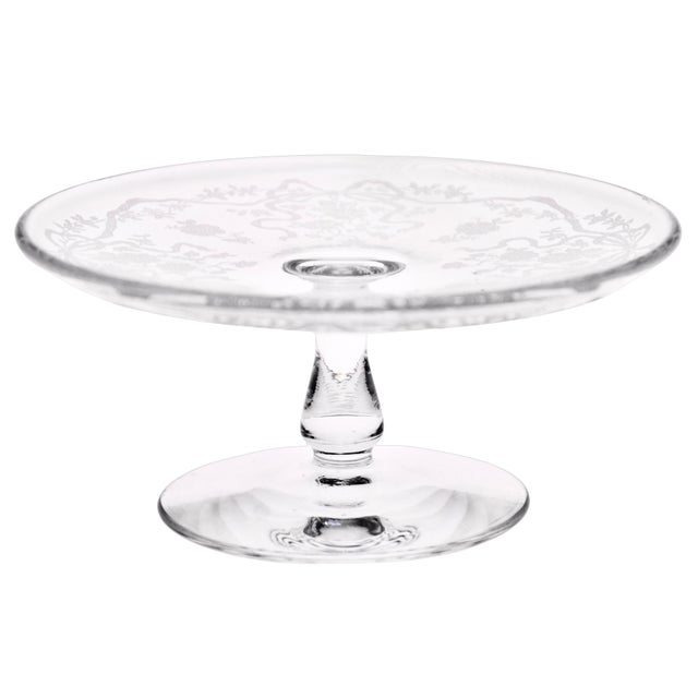 Traditional Early 20th Century Fostoria Etched Glass Serveware - 2 PCS For Sale - Image 3 of 7