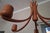 Late 20th Century Teak Variable Height Chandelier with Five Arms from Domus, Denmark, 1970s For Sale - Image 5 of 9