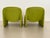 Alky Lounge Chairs in Green Fabric by Giancarlo Piretti, 1980s, Set of 2 For Sale - Image 9 of 18