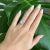 Contemporary Art Deco Gold Moonstone Diamond Ring, Size 7 For Sale - Image 3 of 5