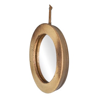 Glazed Stoneware Mirror, France, 1970s For Sale