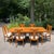 A classic vintage Broyhill dining set that includes the dining table, one leaf, four side chairs, and two armchairs from...