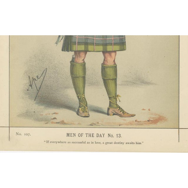 This colorful Vanity Fair portrait was published November 19, 1870, as Men of the Day No. 13. Depicting a Highland...