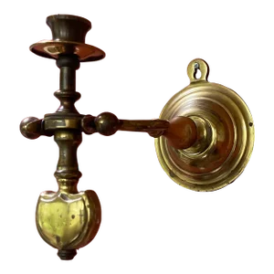 1884 Brass Ship’s Candle Sconce