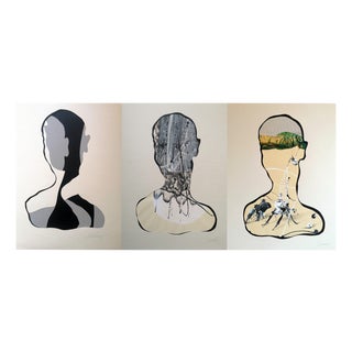 Stefano Mazzolini, S3D, 2022, Collage & Acrylic on Paper For Sale