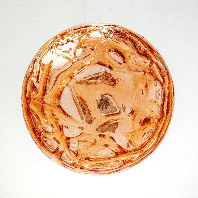 Pink German Pink Murano Ball Pendant Light from Doria, 1970s For Sale - Image 8 of 10