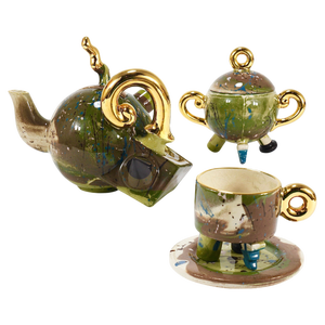 Postmodern Sculptural Pop-Art Tea Service by Juraj Mahalik for Art4, Slovakia, 1990s