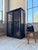 Early 20th Century Antique Black Bamboo Glass-Fronted Bookcase, 1900s For Sale - Image 5 of 18