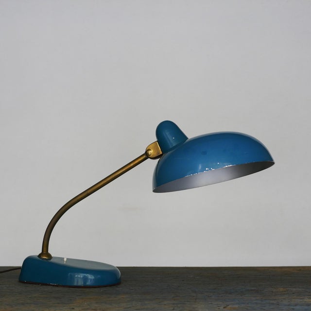 Metal Italian Brass Table Lamp, 1950s For Sale - Image 7 of 10