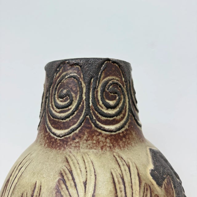 Vintage West German Vase with Horse Decor from Scheurich, 1970s For Sale - Image 6 of 18
