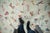 :: Plain woven Kilim with covered array, replete in coloration, of dragonflies in random views. Colors and shades include:...