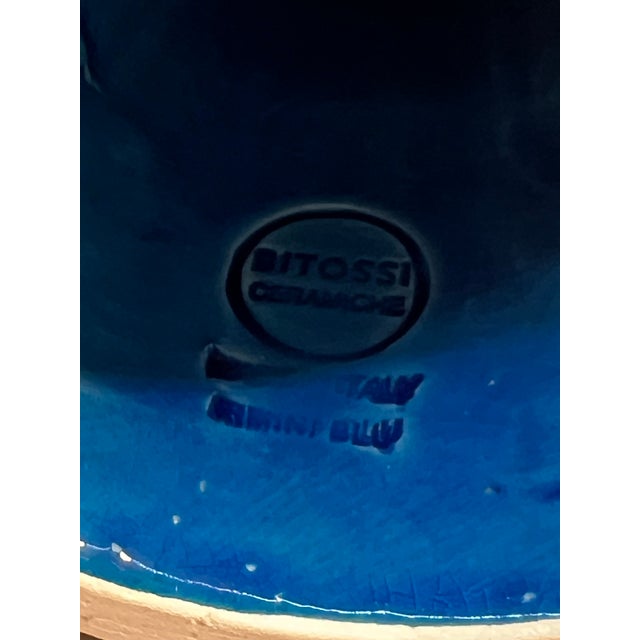 Ceramic 1990s Bitossi Ceramics Rimini Blue Sun Figure by Aldo Londi For Sale - Image 7 of 7