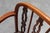 Brown English Windsor Armchair with Oak Seat and Spindle Back, 1800s For Sale - Image 8 of 13