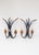 1980s Italian Blue Metal Wall Sconces with Leaves and Ears of Wheat, 1980s, Set of 2 For Sale - Image 5 of 7