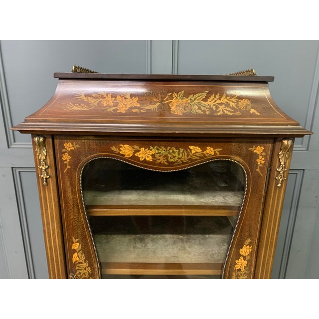 Wood Inlaid Mahogany Cabinet, 1900 For Sale - Image 7 of 18