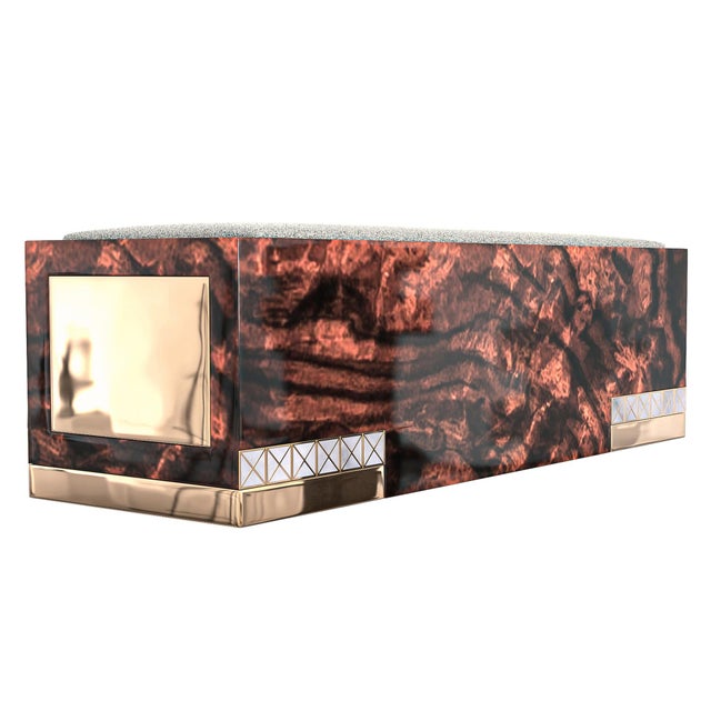 "La Perla Prescelta" Bench Together With "The Art Of Mother Of Pearl Inlay" Bizimyer Furniture. Unmatched. Unrivalled....