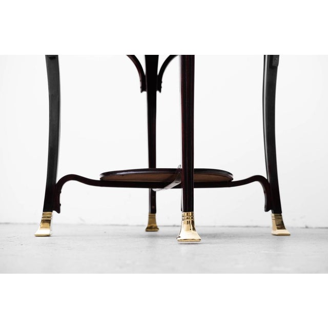 Blue Secessionistic Table by Gustav Siegel for Jacob & Josef Kohn, 1900s For Sale - Image 8 of 18