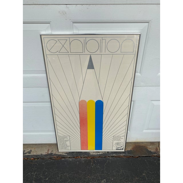 1970s Pop Art Exhibition Poster by Neville Smith, Framed For Sale - Image 13 of 13