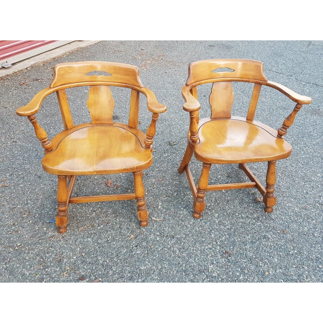 20th Century Barrel Back Chairs - a Pair For Sale - Image 9 of 11