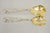 Vintage Italian Baroque Style EPNS Silver & Gold Plated Serving Spoon and Fork Set. Circa Mid Late 20th Century....