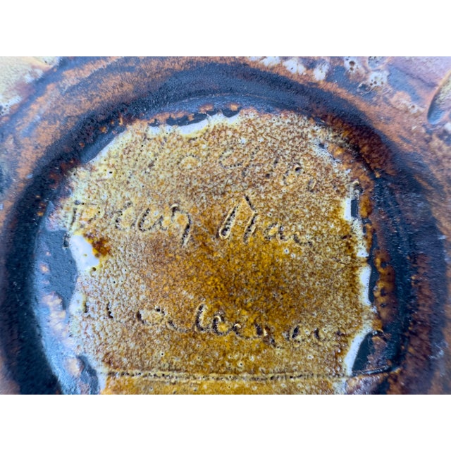 1960s Vallauris Sculptural Ceramic Bowl With Handles For Sale - Image 15 of 16