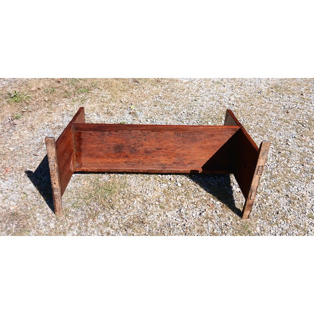 Antique New England Primitive Pine Hutch Table 1820s For Sale In Cleveland - Image 6 of 17