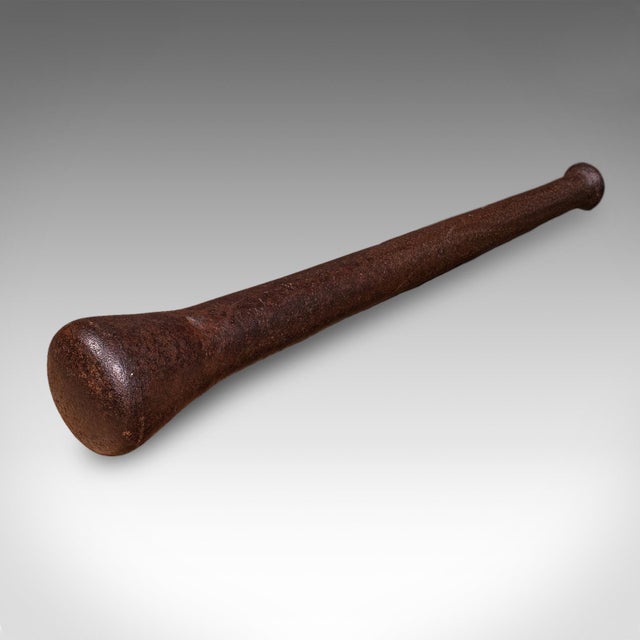 Huge 140 Lb Antique Dye Maker's First Stage Mortar & Pestle, English, Georgian For Sale - Image 10 of 10