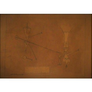 Jorge Camacho, Untitled, 1959, Mixed Media on Paper, Framed For Sale