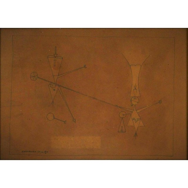 Jorge Camacho, Untitled, 1959, Mixed Media on Paper, Framed For Sale