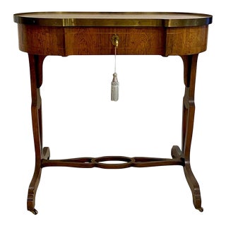 1960s Baker Neoclassical Rosewood Petite Desk, Manor House Collection For Sale