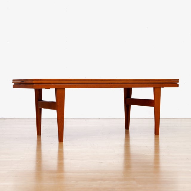 1960s Danish Modern Elevation Coffee / Dining Table by Trioh of Denmark For Sale - Image 10 of 15
