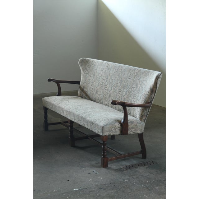 Wood Vintage Art Deco Danish Sofa in Oak, Denmark, 1940s For Sale - Image 7 of 18