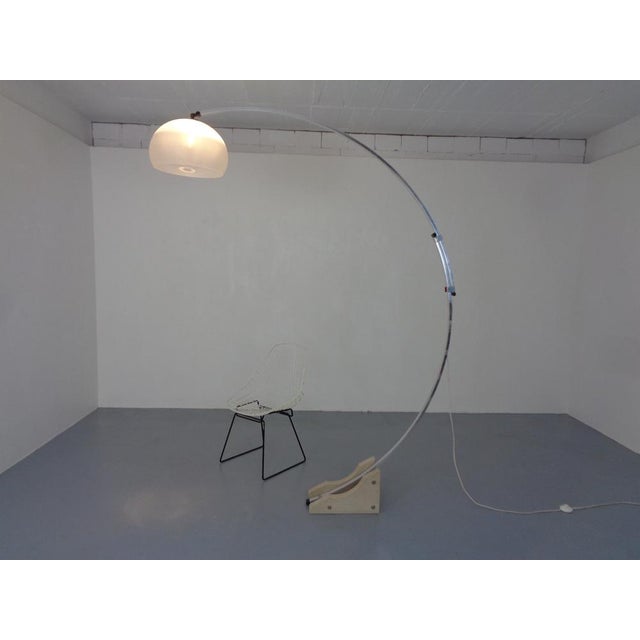 Large Italian Arc Lamp from Guzzini, 1970s For Sale - Image 3 of 18