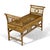 Bamboo and Cane Bench with Cushion For Sale - Image 9 of 11