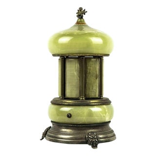 Vintage Nephrite and Metal Carillon, Asia, 1970s For Sale