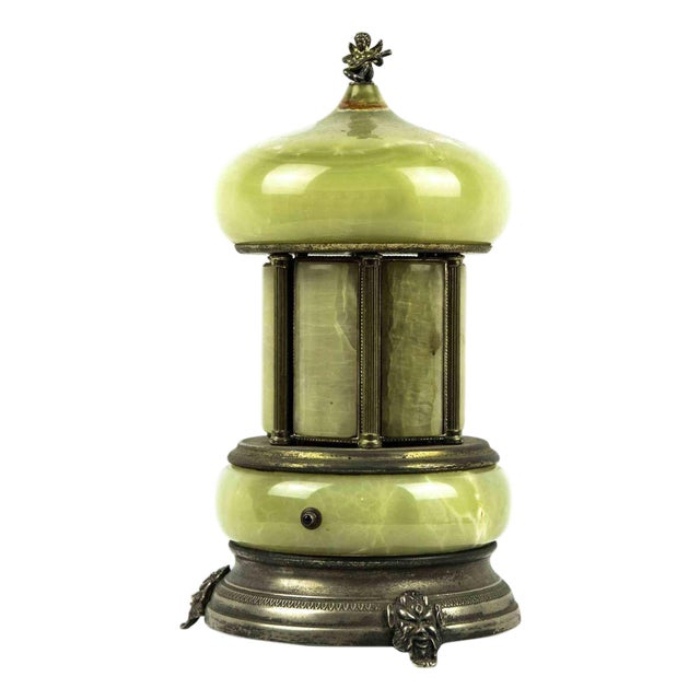 Vintage Nephrite and Metal Carillon, Asia, 1970s For Sale