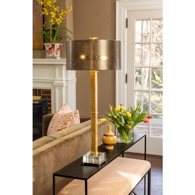 Name: Artemis Crystal Lamp Size: 36"H x 16"dia Modern and dramatic. Artemis is a striking tall lamp which features a s -...