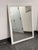 Contemporary Contemporary White Dotted-Trim Rectangular Wall Mirror For Sale - Image 3 of 12