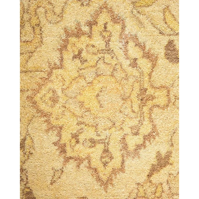 Traditional Mogul, One-of-a-Kind Hand-Knotted Area Rug in Ivory, 6' 1" x 8' 9" For Sale - Image 3 of 8