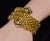 Late 20th Century Italian Fope Flex’it Blue Sapphire Woven Triple Wrap Bangle Bracelet in 18k Yellow & White Gold For Sale In Dallas - Image 6 of 15