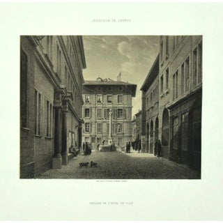 Antonio Fontanesi, Interieur de Genève, 1850s, Lithograph For Sale