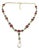 Bochic “Capri” Vintage Ruby, Emerald & Sapphire Necklace Set in 18K & Silver For Sale