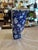 Blue and White Glazed Ceramic Floral Wall Pocket For Sale - Image 4 of 8