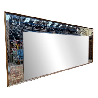 Art Nouveau Venetian Bistro Mirror For Sale