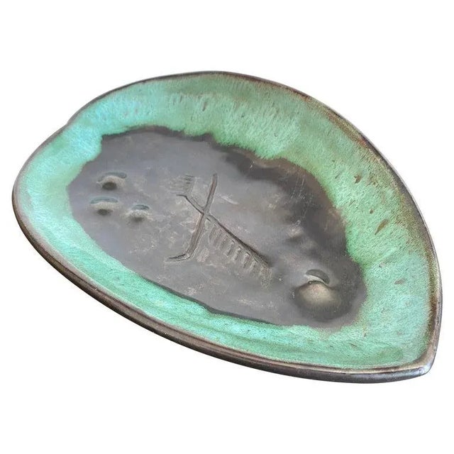 Mariana Van Allesch 1940s American Studio Pottery Leaf Bowl For Sale - Image 13 of 13