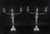 This is a stunning antique suite of candleabra comprising a large pair of English Old Sheffield plate silver on copper...